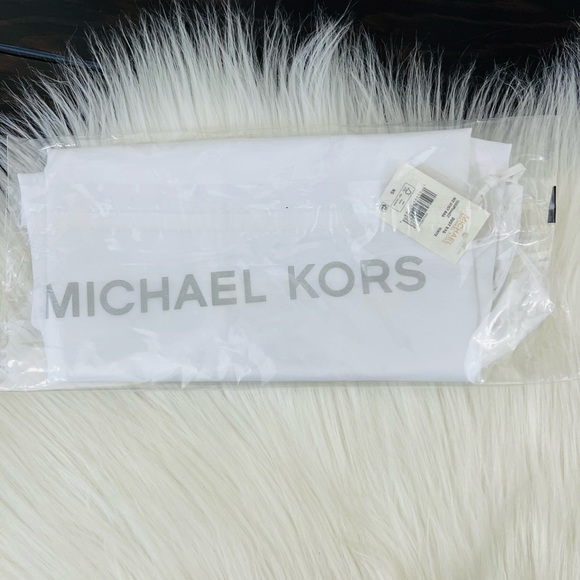 Michael Kors Medium Dust Bag Travel Cover White Satin Drawstring Storage Bag - Picture 5 of 6